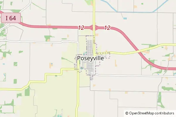 Mapa Poseyville