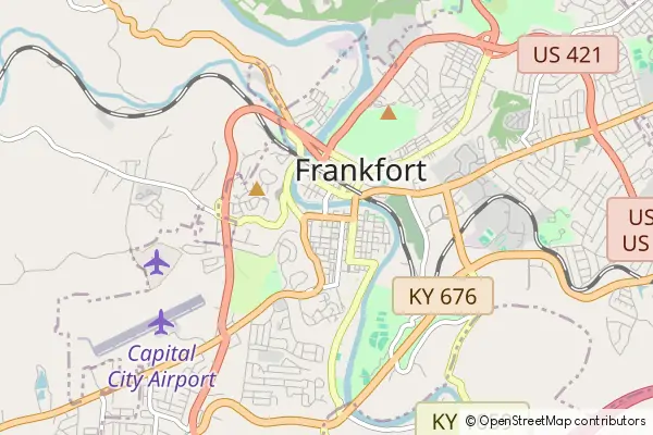 Mapa Frankfort