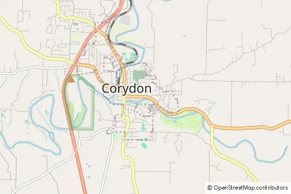 Mapa Corydon