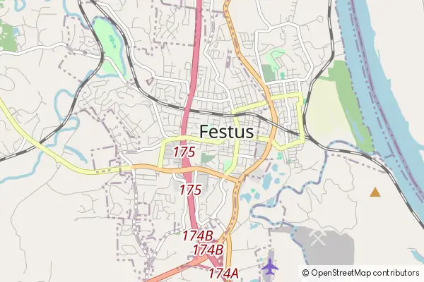 Mapa Festus