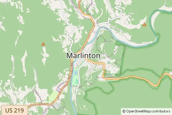 Mapa Marlinton