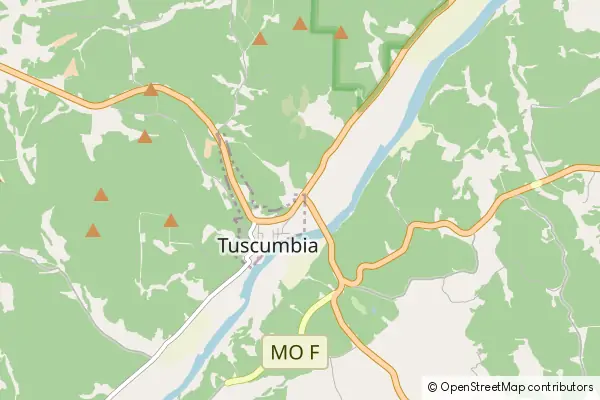 Mapa Tuscumbia