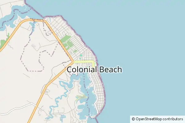 Mapa Colonial Beach