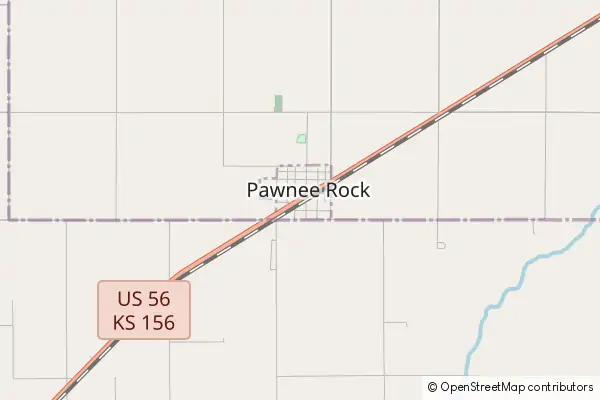 Mapa Pawnee Rock