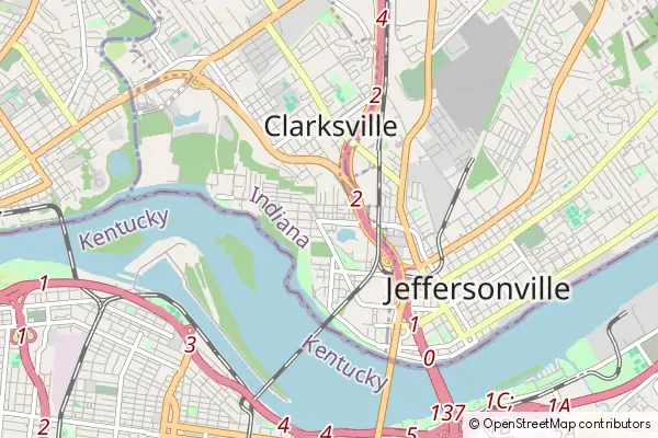 Mapa Clarksville