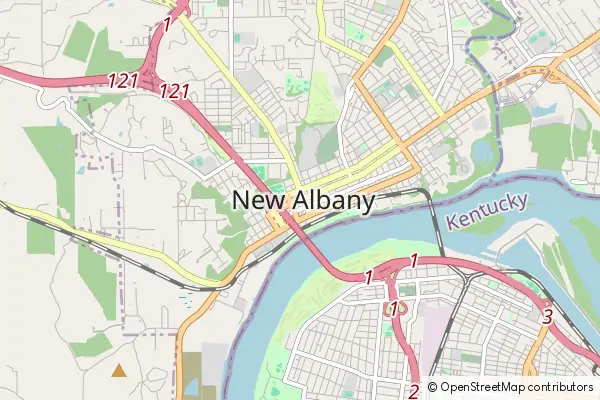 Mapa New Albany