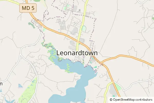 Mapa Leonardtown