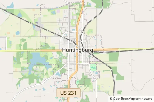 Mapa Huntingburg