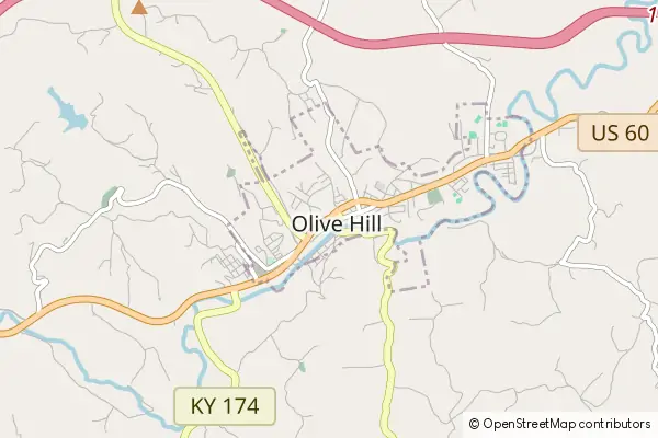 Mapa Olive Hill