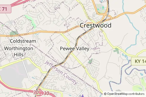 Mapa Crestwood