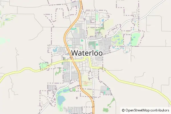 Mapa Waterloo