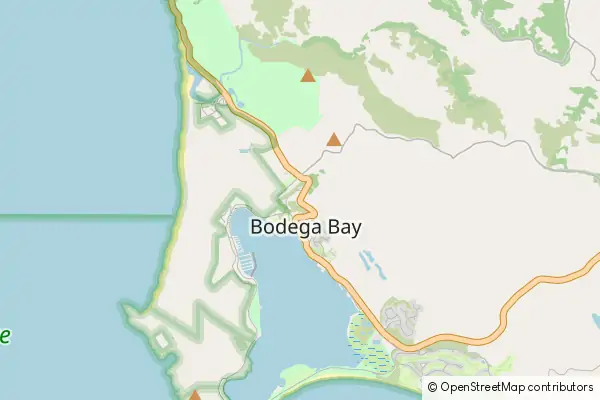 Mapa Bodega Bay