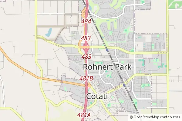 Mapa Rohnert Park