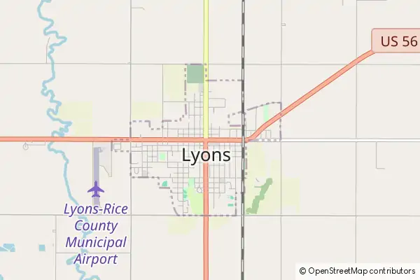 Mapa Lyons