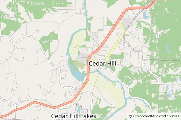 Mapa Cedar Hill