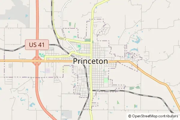 Mapa Princeton