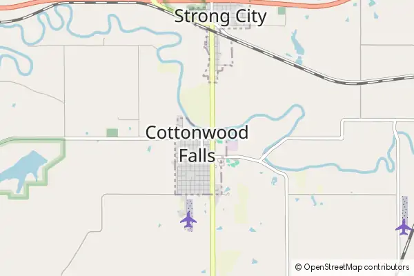 Mapa Cottonwood Falls