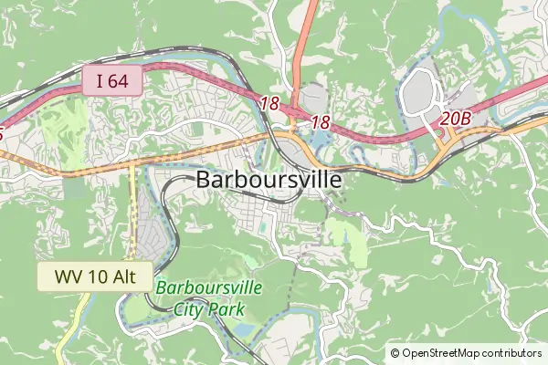 Mapa Barboursville