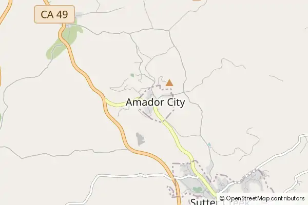 Mapa Amador City