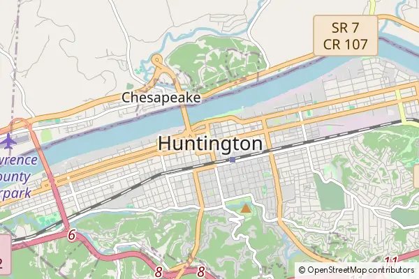 Mapa Huntington