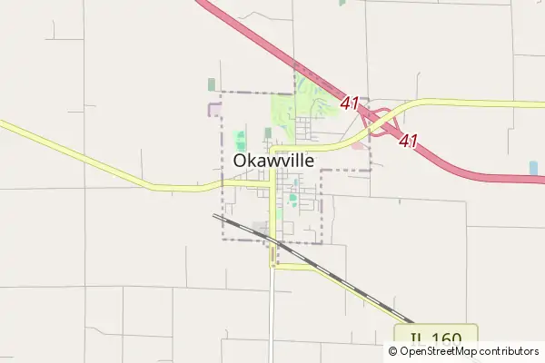 Mapa Okawville