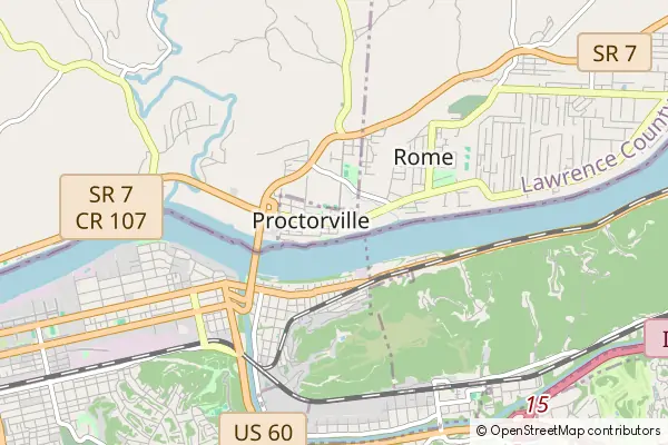 Mapa Proctorville