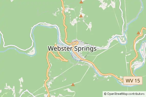 Mapa Webster Springs