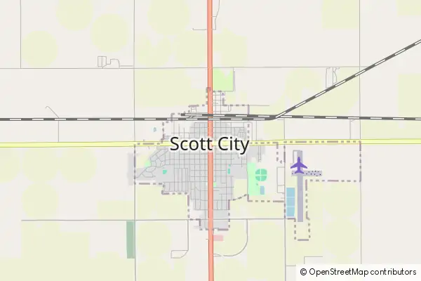 Mapa Scott City