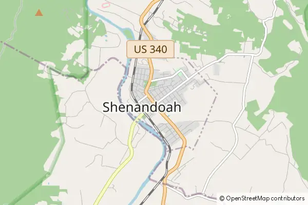 Mapa Shenandoah