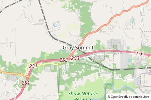 Mapa Gray Summit