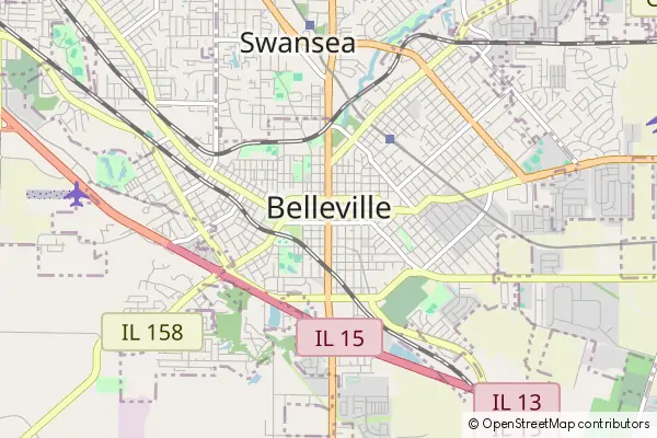 Mapa Belleville