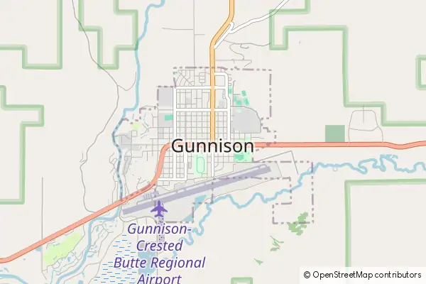 Mapa Gunnison