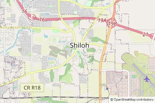 Mapa Shiloh