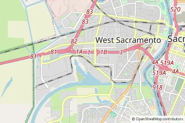 Mapa West Sacramento