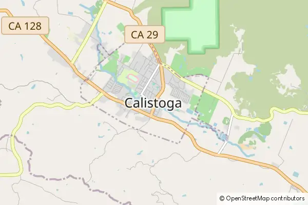 Mapa Calistoga