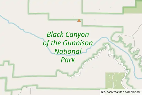 Mapa Park Narodowy Black Canyon Of The Gunnison