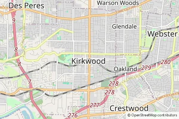 Mapa Kirkwood