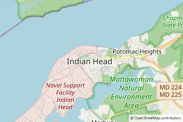 Mapa Indian Head