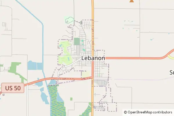 Mapa Lebanon