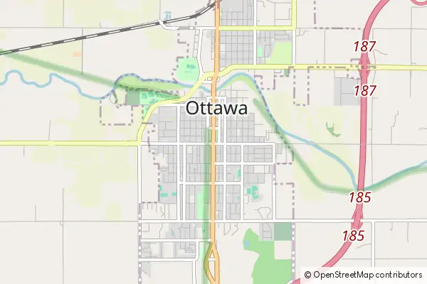 Mapa Ottawa