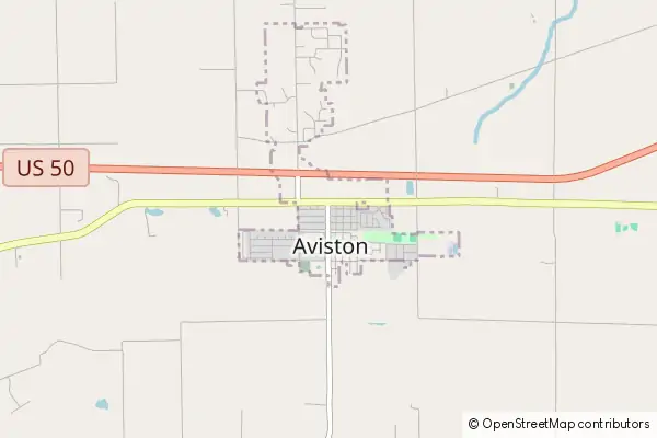 Mapa Aviston