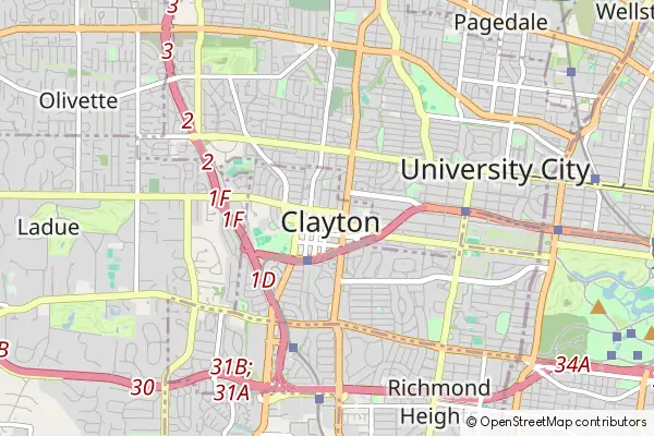 Mapa Clayton