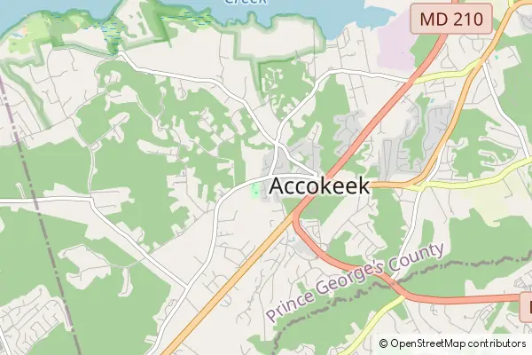 Mapa Accokeek