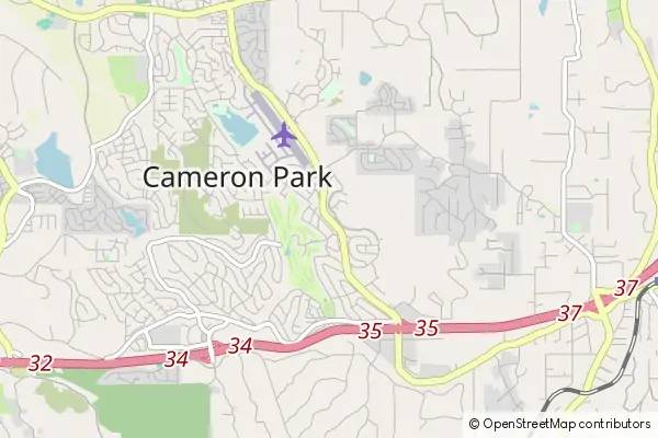 Mapa Cameron Park