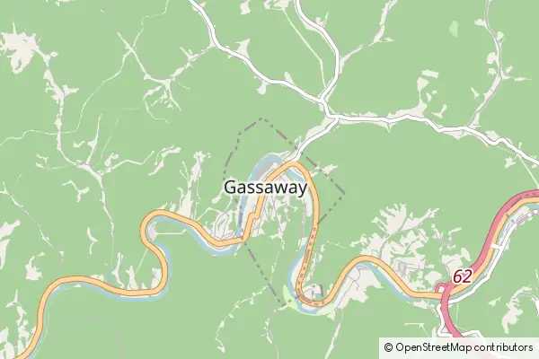 Mapa Gassaway