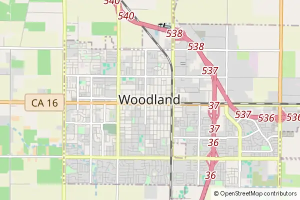Mapa Woodland