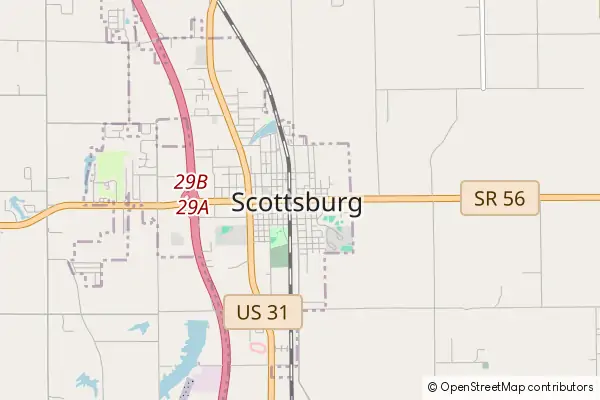 Mapa Scottsburg