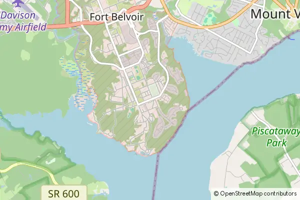 Mapa Fort Belvoir