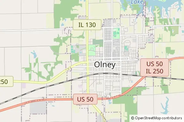 Mapa Olney