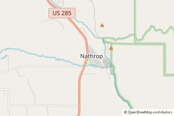 Mapa Nathrop